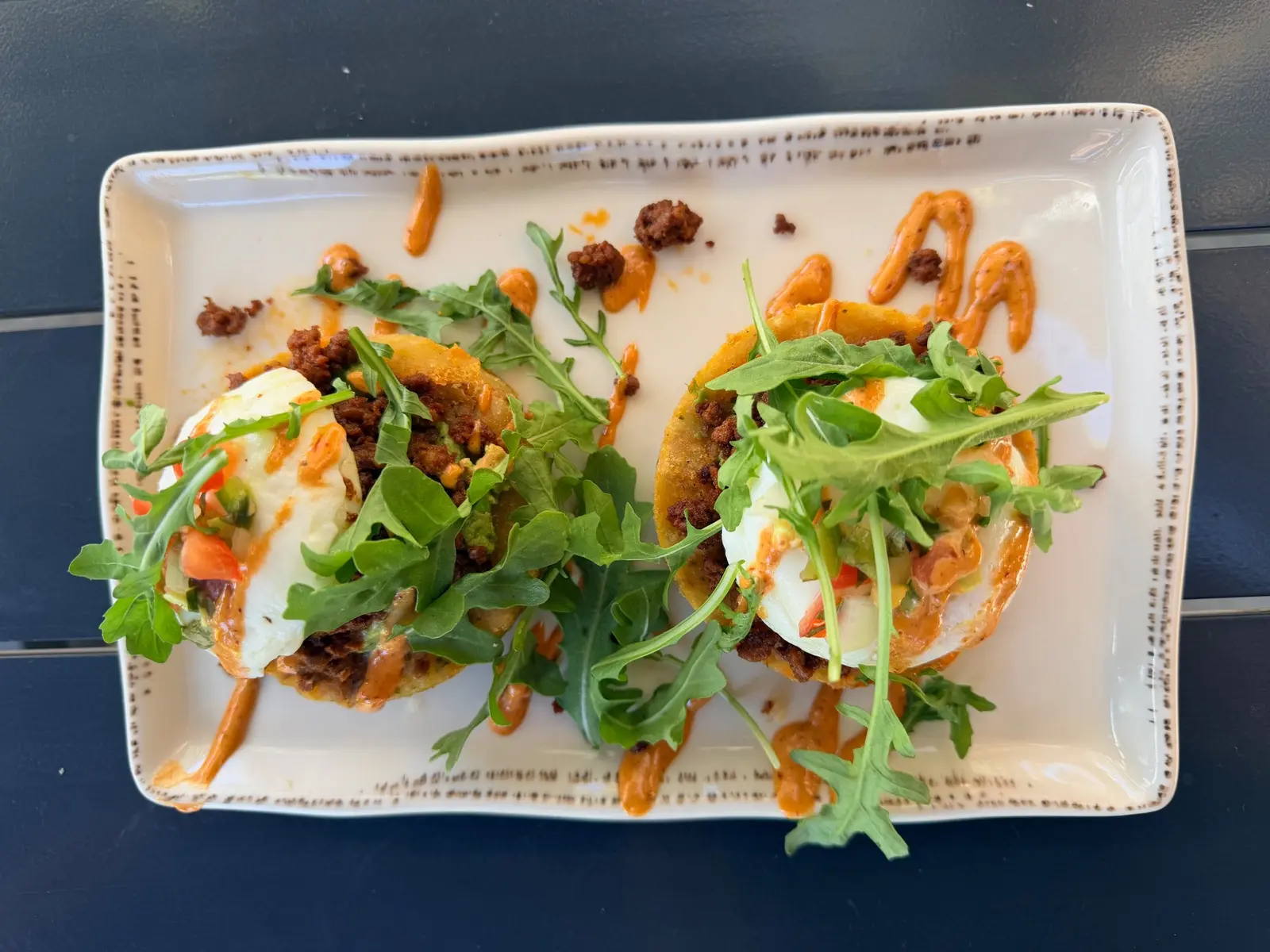 Overhead view of the Rabbit Ears Benedict October special